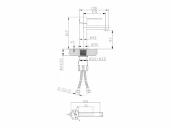 Essebagno Luisa mezclador bajo de lavabo cromado Plateado Outlet