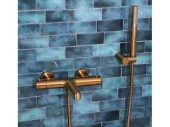 Luisa Plato de ducha 3 piezas cobre cepillado^Essebagno Online
