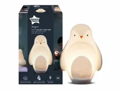 Luz nocturna portátil 2 en 1 Grobrite Pingüino de THE GRO COMPANY – Luz suave y portátil para niños Blanco Discount