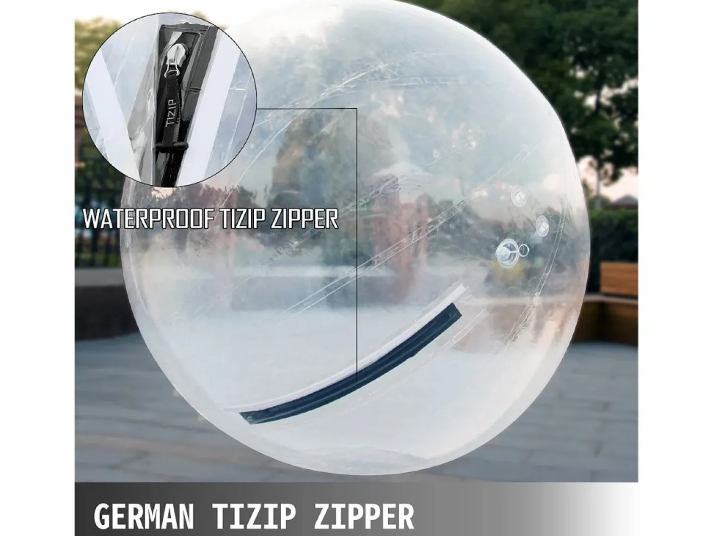 Castillo Hinchable|2M Walk on Water Pelota Inflable Zorb con Cremallera Alemana PVC SucceBuy