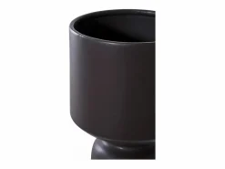 Maceta de cerámica negra Ø 15 x 23,5 cm^ebuy24 Clearance
