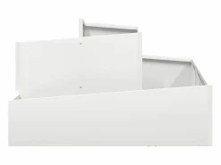 Maceta para Jardín | Jardinera | Macetero 80 x 80 x 50 cm Blanco Best
