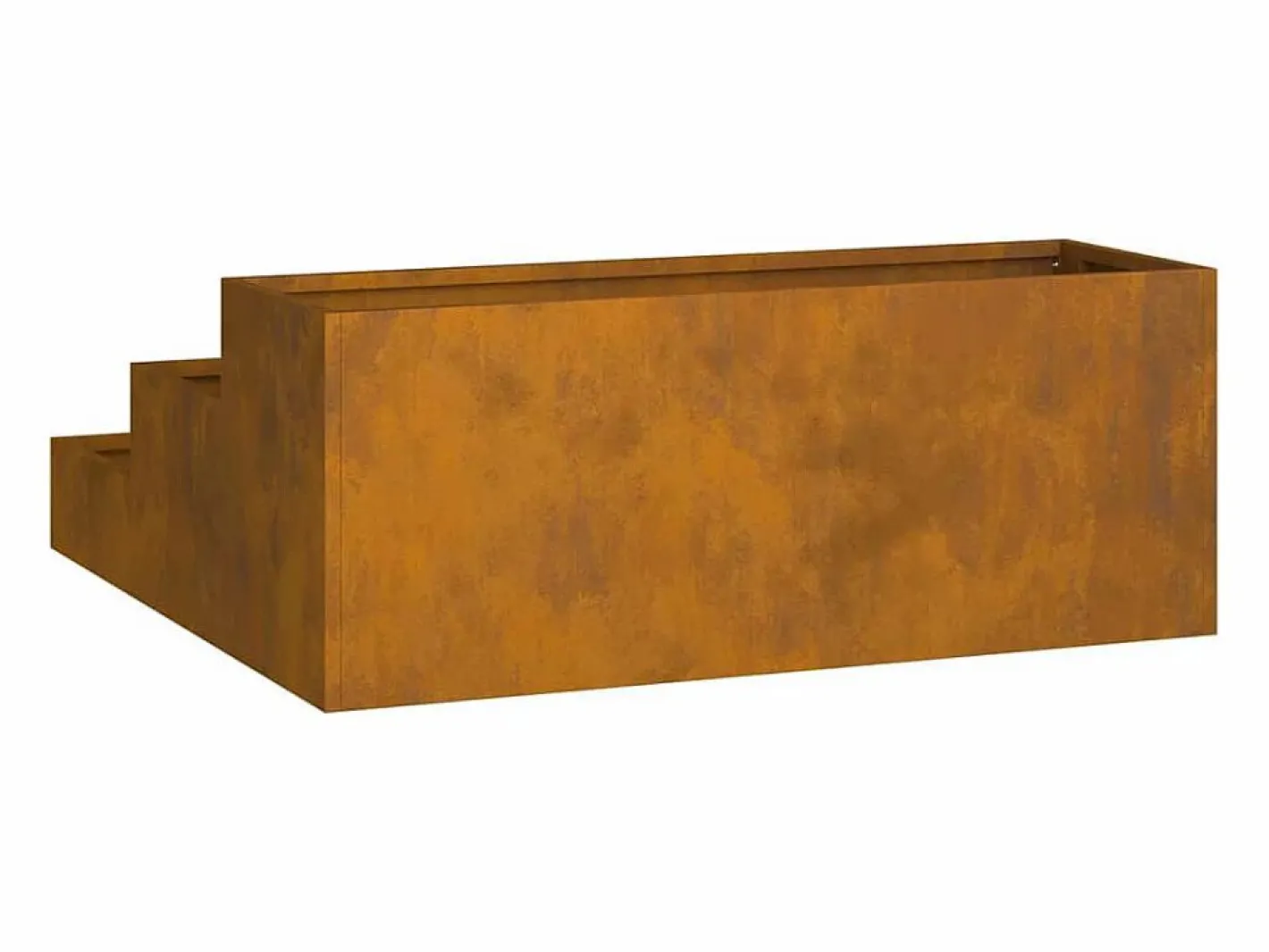 Macetero|Maceta para Jardín | Jardinera | Macetero Oxidado 90 x 90 x 35 cm Acero oxidado
