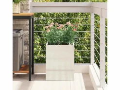 Maceta para Jardín | Jardinera | Macetero Acero galvanizado Plateado Hot