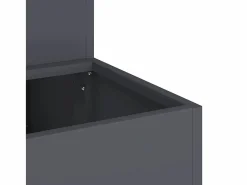 Maceta para Jardín | Jardinera | Macetero Antracita 100 x 60 x 45 cm Acero Gris New