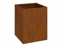 Maceta para Jardín | Jardinera | Macetero Marrón 32 x 32 x 40 cm Acero Envejecido Marru00f3n Online