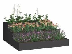Macetero|Maceta para Jardín | Jardinera | Macetero 90 x 90 x 35 cm Acero