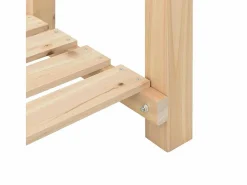 Maceta para Jardín | Jardinera | Macetero con estante 45 x 45 x 76.5 cm Beige Outlet