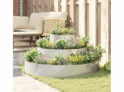 Macetero|Maceta para Jardín | Jardinera | Macetero 120 x 120 x 20 cm Acero galvanizado