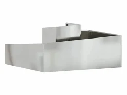 Maceta para Jardín | Jardinera | Macetero 100 x 100 x 50 cm Acero galvanizado Plateado Best