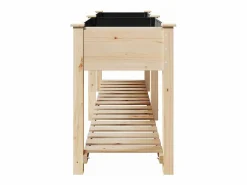 Maceta para Jardín | Jardinera | Macetero con estante 203 x 53 x 76.5 cm Beige Online