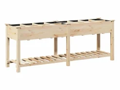 Maceta para Jardín | Jardinera | Macetero con estante 203.5 x 53 x 76.5 cm^
