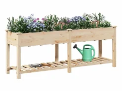 Maceta para Jardín | Jardinera | Macetero con estante 203.5 x 53 x 76.5 cm^