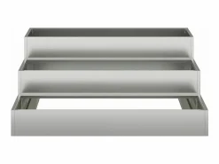 Maceta para Jardín | Jardinera | Macetero 90 x 90 x 35 cm Acero galvanizado Plateado New