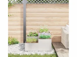 Macetero|Maceta para Jardín | Jardinera | Macetero 80 x 80 x 48 cm Acero inoxidable