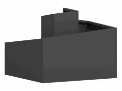 Maceta para Jardín | Jardinera | Macetero 60 x 60 x 50 cm Acero Negro Clearance