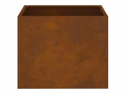 Macetero|Maceta para Jardín | Jardinera | Macetero Marrón 50 x 32 x 40 cm Acero Envejecido