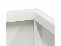 Maceta para Jardín | Jardinera | Macetero 100 x 100 x 50 cm Acero Blanco