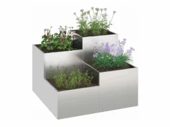 Macetero|Maceta para Jardín | Jardinera | Macetero 100 x 100 x 60 cm Acero inoxidable