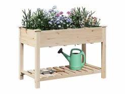 Maceta para Jardín | Jardinera | Macetero con estante 115 x 59 x 76.5 cm^ Hot