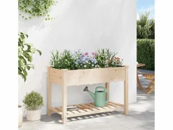 Maceta para Jardín | Jardinera | Macetero con estante 115 x 59 x 76.5 cm^ Hot