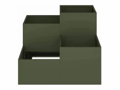 Maceta para Jardín | Jardinera | Macetero oliva 80 x 80 x 60 cm Acero Verde