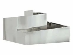 Maceta para Jardín | Jardinera | Macetero 80 x 80 x 50 cm Acero galvanizado Plateado Sale