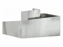 Maceta para Jardín | Jardinera | Macetero 80 x 80 x 50 cm Acero galvanizado Plateado Sale