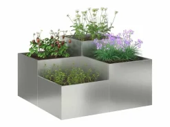 Maceta para Jardín | Jardinera | Macetero 80 x 80 x 48 cm Acero galvanizado^ Discount