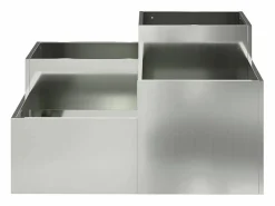 Maceta para Jardín | Jardinera | Macetero 80 x 80 x 48 cm Acero galvanizado^ Discount