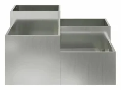 Maceta para Jardín | Jardinera | Macetero 80 x 80 x 48 cm Acero galvanizado^ Discount