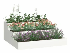 Maceta para Jardín | Jardinera | Macetero 90 x 90 x 35 cm Acero^ New