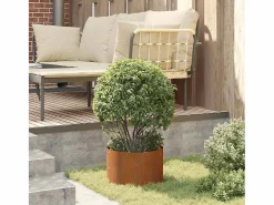 Maceta para Jardín | Jardinera | Macetero Marrón 30 x 30 x 20 cm Acero oxidado Marru00f3n Outlet