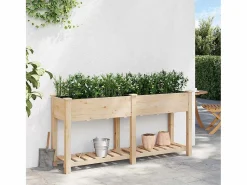 Jardinera|Maceta para Jardín | Jardinera | Macetero con estante 161 x 43 x 76.5 cm