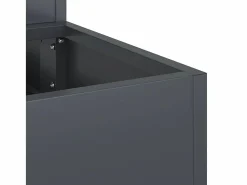 Maceta para Jardín | Jardinera | Macetero Antracita 90 x 90 x 35 cm Acero Gris Online