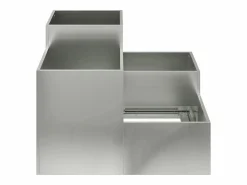 Maceta para Jardín | Jardinera | Macetero 100 x 100 x 60 cm Acero galvanizado^