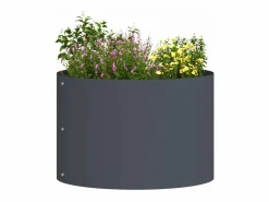 Macetero|Maceta para Jardín | Jardinera | Macetero Antracita 30 x 30 x 20 cm Acero