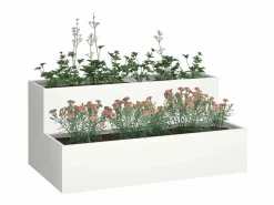 Macetero|Maceta para Jardín | Jardinera | Macetero 100 x 60 x 45 cm Acero