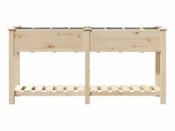 Maceta para Jardín | Jardinera | Macetero con estante 161.5 x 45 x 76.5 cm Beige New
