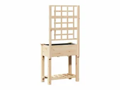 Maceta para Jardín | Jardinera | Macetero con estante 71 x 38 x 152 cm Beige Discount
