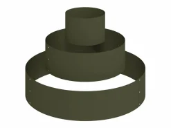 Maceta para Jardín | Jardinera | Macetero oliva 90 x 90 x 20 cm Acero Verde Discount