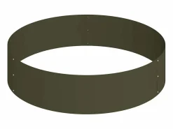 Maceta para Jardín | Jardinera | Macetero oliva 90 x 90 x 20 cm Acero Verde Discount