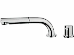 Essebagno Magic Grifo mezclador fregadero cromado abatible extraíble 2 orificios 'especial ventana Plateado Outlet