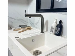 Essebagno Magic mezclador para fregadero metalizado Gris Best