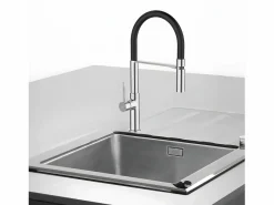 Essebagno Grifo De Cocina|Magneto Mezclador monomando de fregadero con teleducha cromo