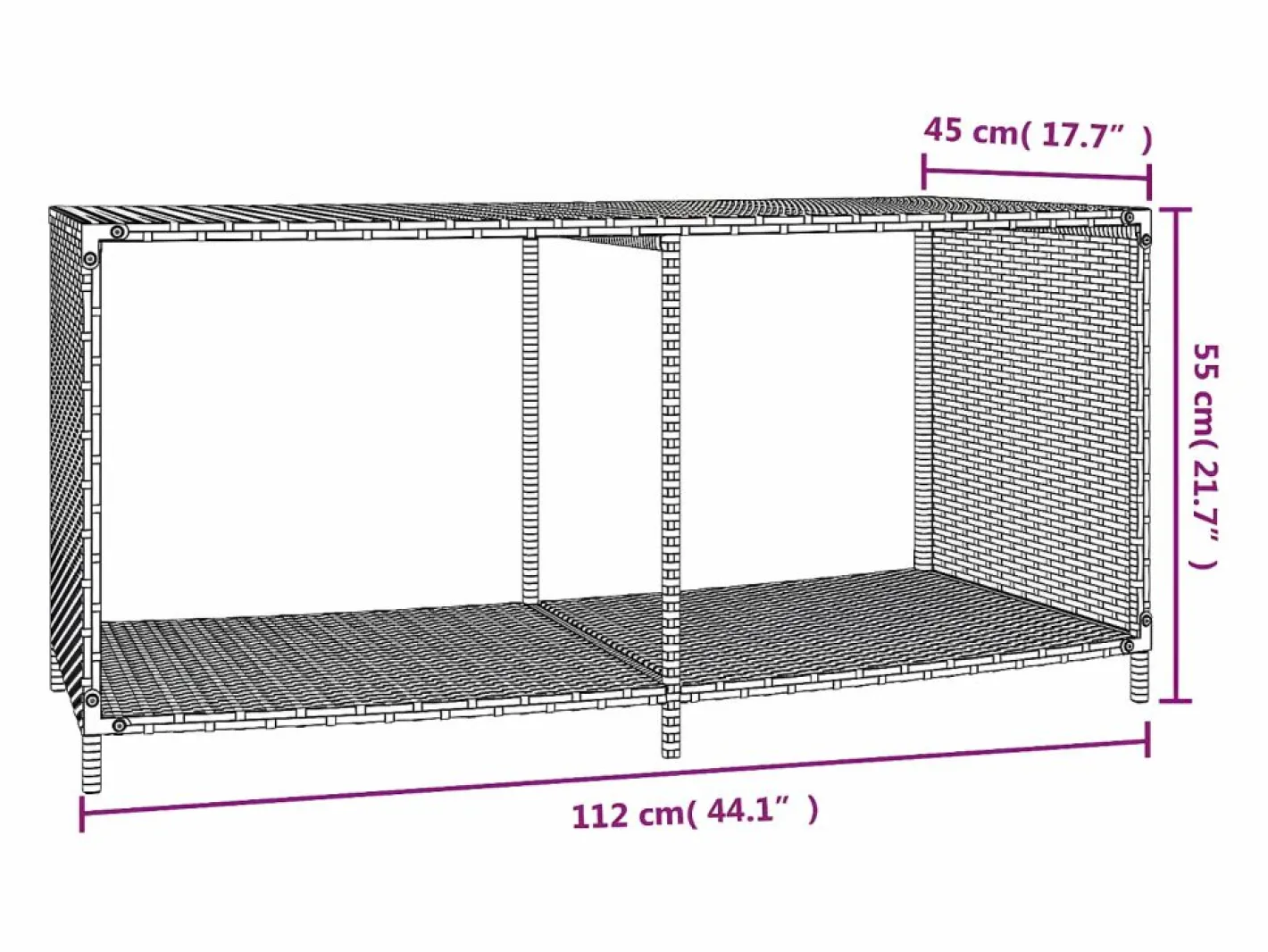 Accesorio Piscina|Maison Exclusive Estantes de almacenaje 2 unidades ratán sintético