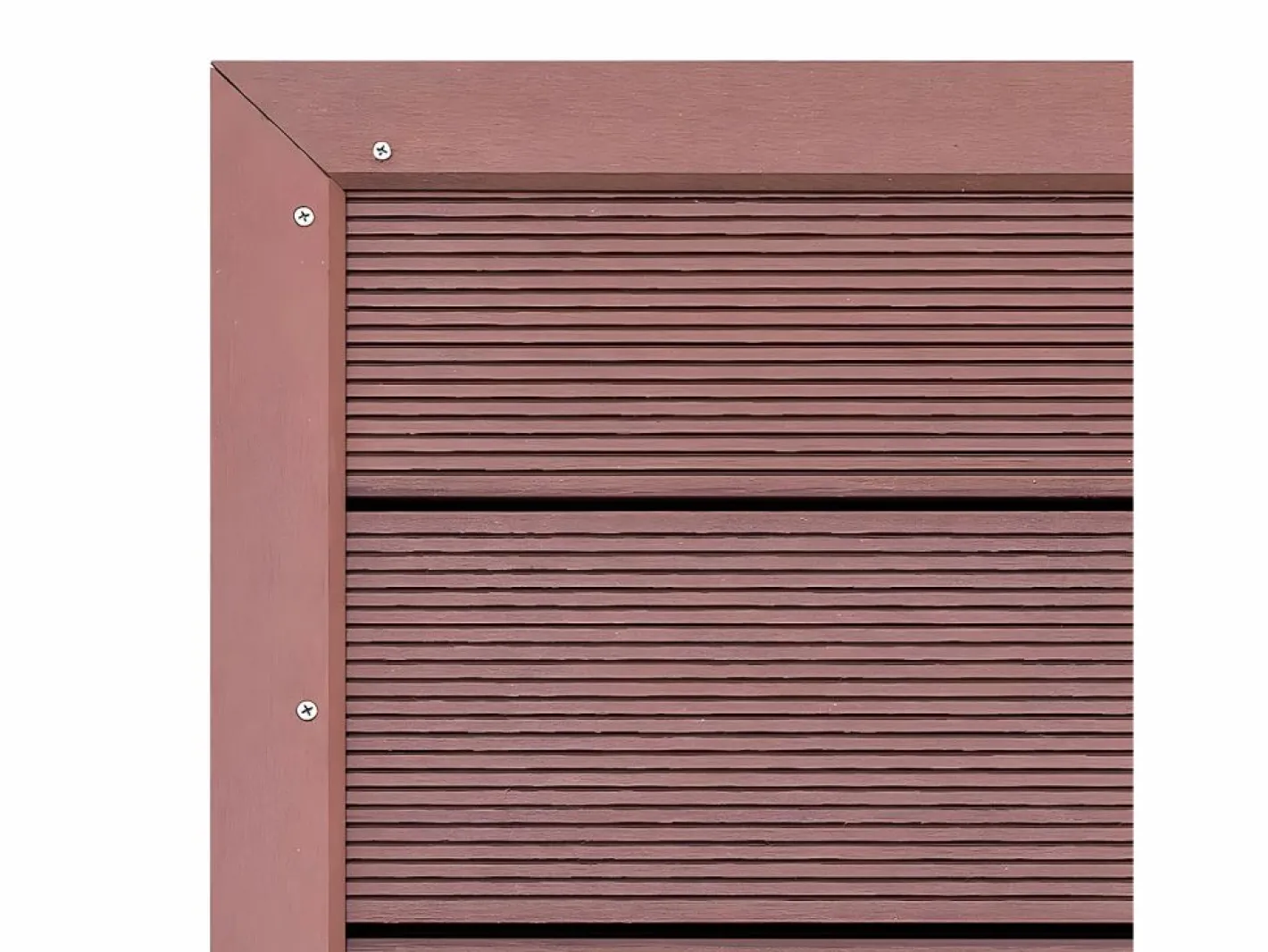 Maison Exclusive Panel de suelo para ducha solar WPC marrón 101x63x5,5 cm Marru00f3n New