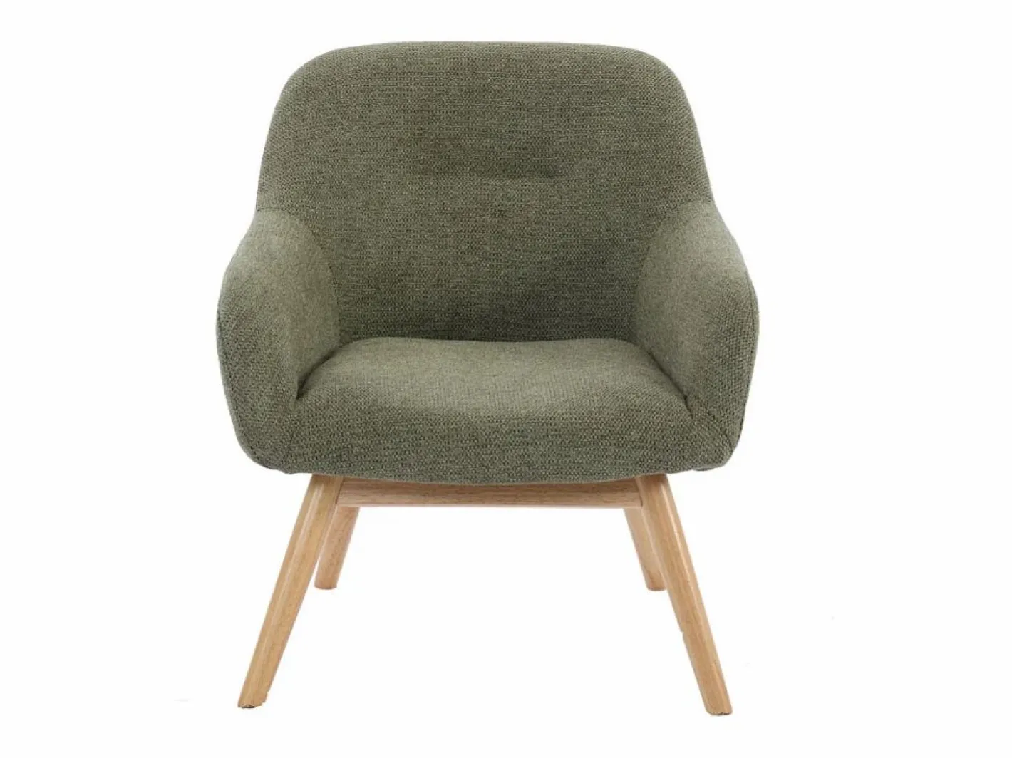 Moloo MALMO-Sillón de madera natural y tela Trendy Sauge Verde Discount