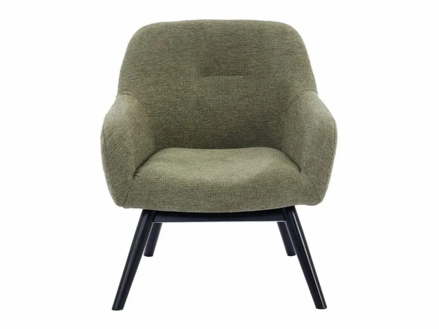 Moloo Sillón Escandinavo|MALMO-Sillón de madera negra y tela Trendy Sauge