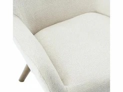 Moloo Sillón Escandinavo|MALMO-Sillón de madera patinada nogal y tejido Trendy